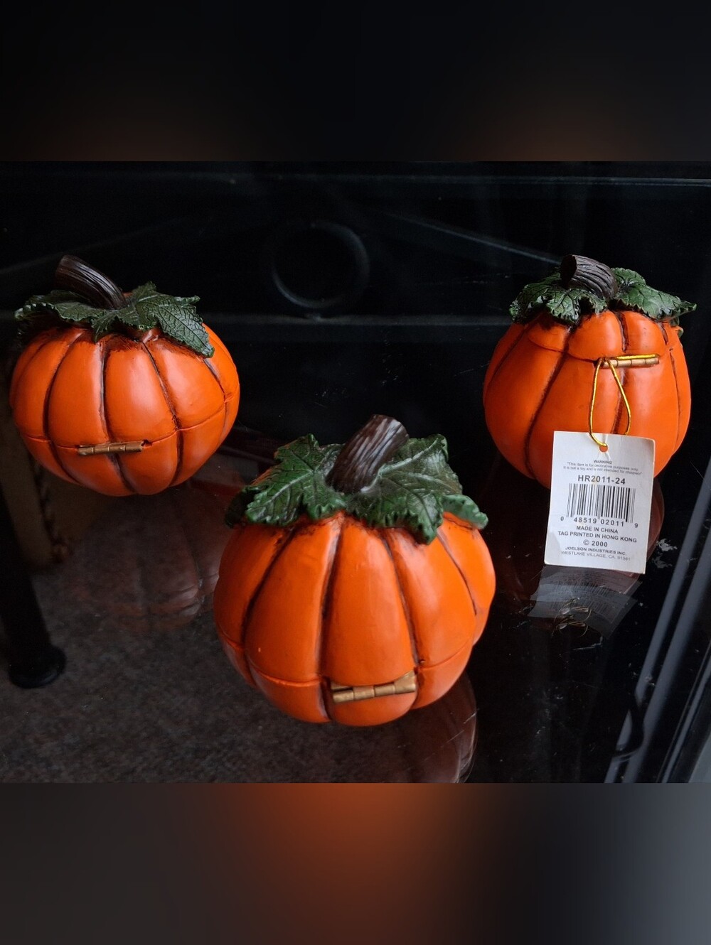 Vintage Pumpkin Happy Jack Trinket Box - Picture 2 of 7